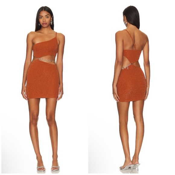 Lovers and Friends Kiana Mini Dress in Copper Size XS - Picture 1 of 10
